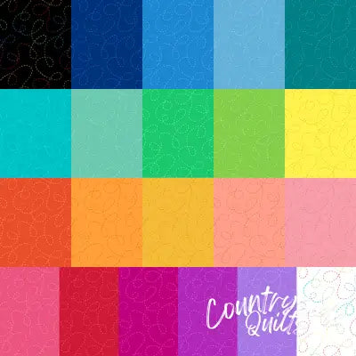 Fat Quarter One Stitch Two Stitch, 21pcs/bundle