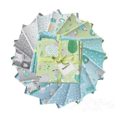 Fat Quarter Sweet Little Lamb, 16pcs/bundle