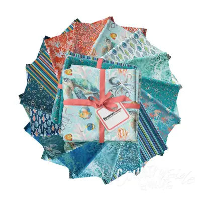 Fat Quarter Under the Sea, 15pcs/bundle