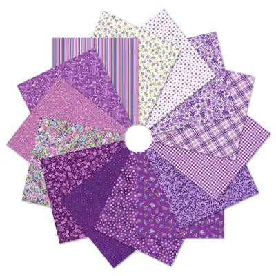 Fat Quarters, Pansy Colorstory, 14pcs/bundle