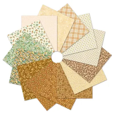 Fat Quarters, Vanilla Colorstory, 14pcs/bundle