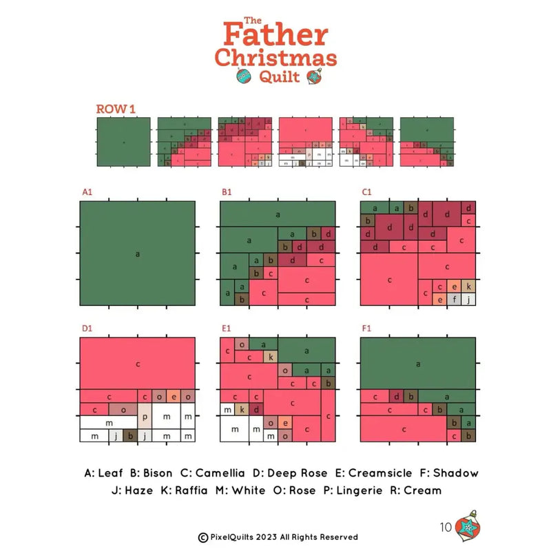 Father Christmas by PixelQuilt Quilt Kit PX-SANTA