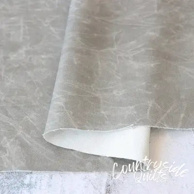 Faux Waxed Duck Canvas Artillery Grey 15yds
