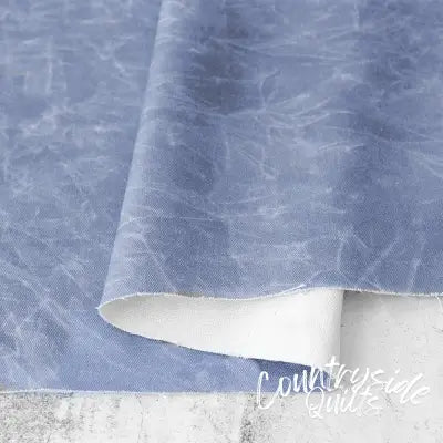 Faux Waxed Duck Canvas Chambray 1 Yard Cut