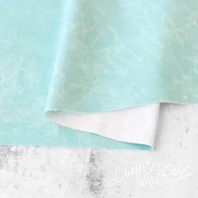 Faux Waxed Duck Canvas Robin Egg 1 Yard Cut