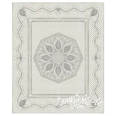 Feathered Pineapple Natural 88X106