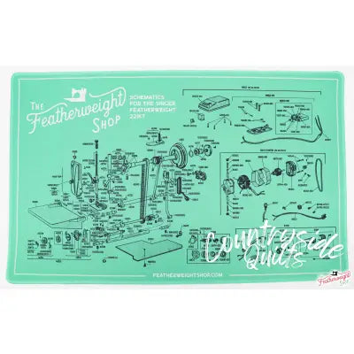 Featherweight Schematic Servicing Mat for the White 221K7 Machine