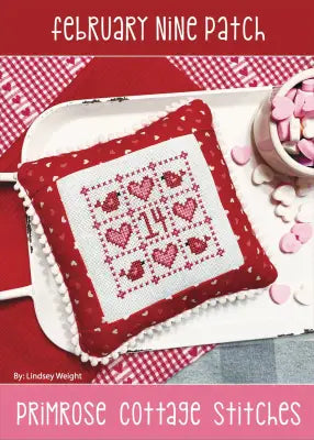 February Nine Patch Cross Stitch