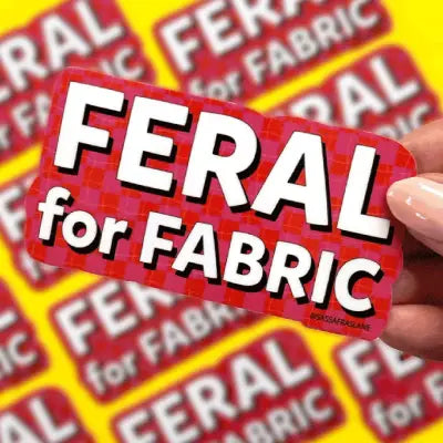 Feral for Fabric Stickers 6pk