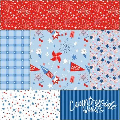 Firecracker 1 Yard Bundle Frost, 6pcs