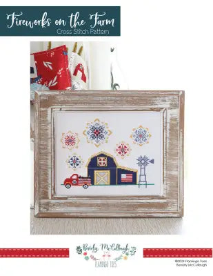 Fireworks on the Farm Cross Stitch Pattern