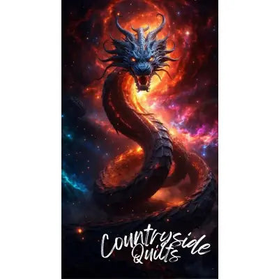 Firey Dragon Large Panel 12in x 18.75in