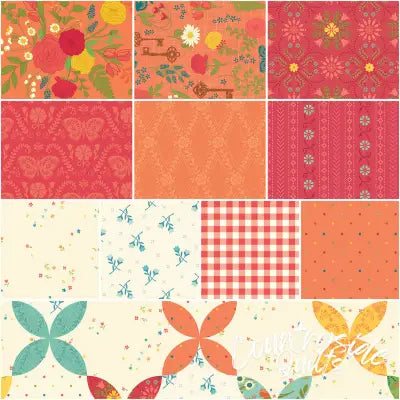 First Blooms 1 Yard Bundle Orange, 11pcs