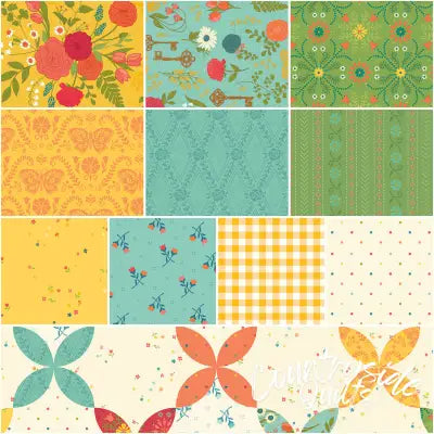 First Blooms 1 Yard Bundle Yellow, 11pcs