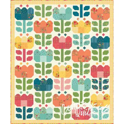 First Blooms Tulip Festival Quilt Kit 68 3/4in x 83in