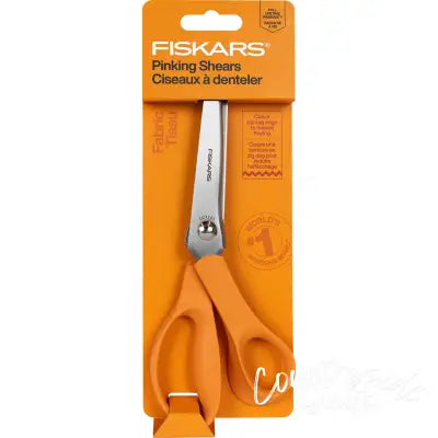 Fiskars 10in Pinking Shears Orange