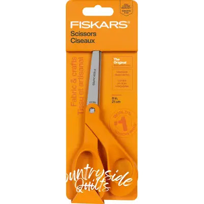Fiskars All Purpose Bent Right Handed Scissor 8in