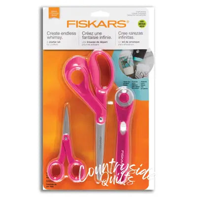 Fiskars Fabric Craft Sewing Fashion Starter Set 3pc