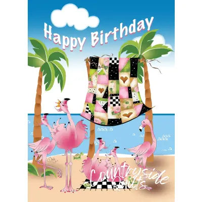 Flamingos Greeting Card