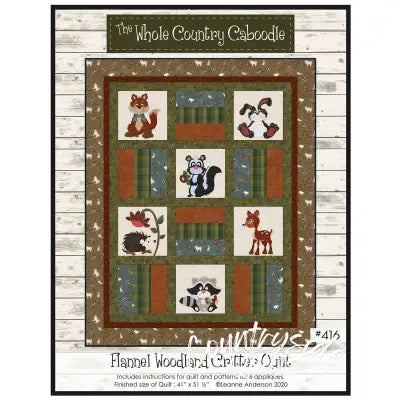 Flannel Woodland Critter Quilt