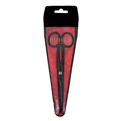 Flat Blade Epoxy Scissors 7in Black