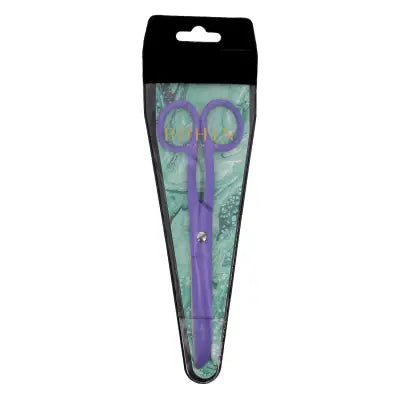 Flat Blade Epoxy Scissors 7in Purple