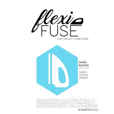 FlexiFuse Lightweight Fusible Web - 10 Sheets 8in x 10-1/2in