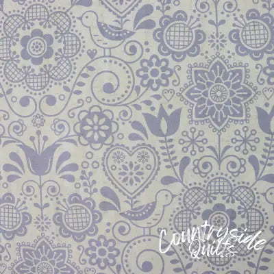 Floral Folk Art Pro Cork 5 Yards