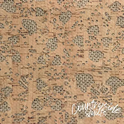 Floral Silver Burlap Backed Pro Lite Cork 5 yards