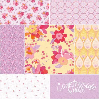 Flourish 1 Yard Bundle Lemon, 7pcs