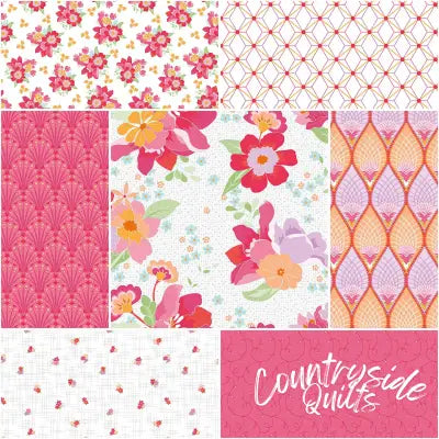 Flourish 1 Yard Bundle White, 7pcs