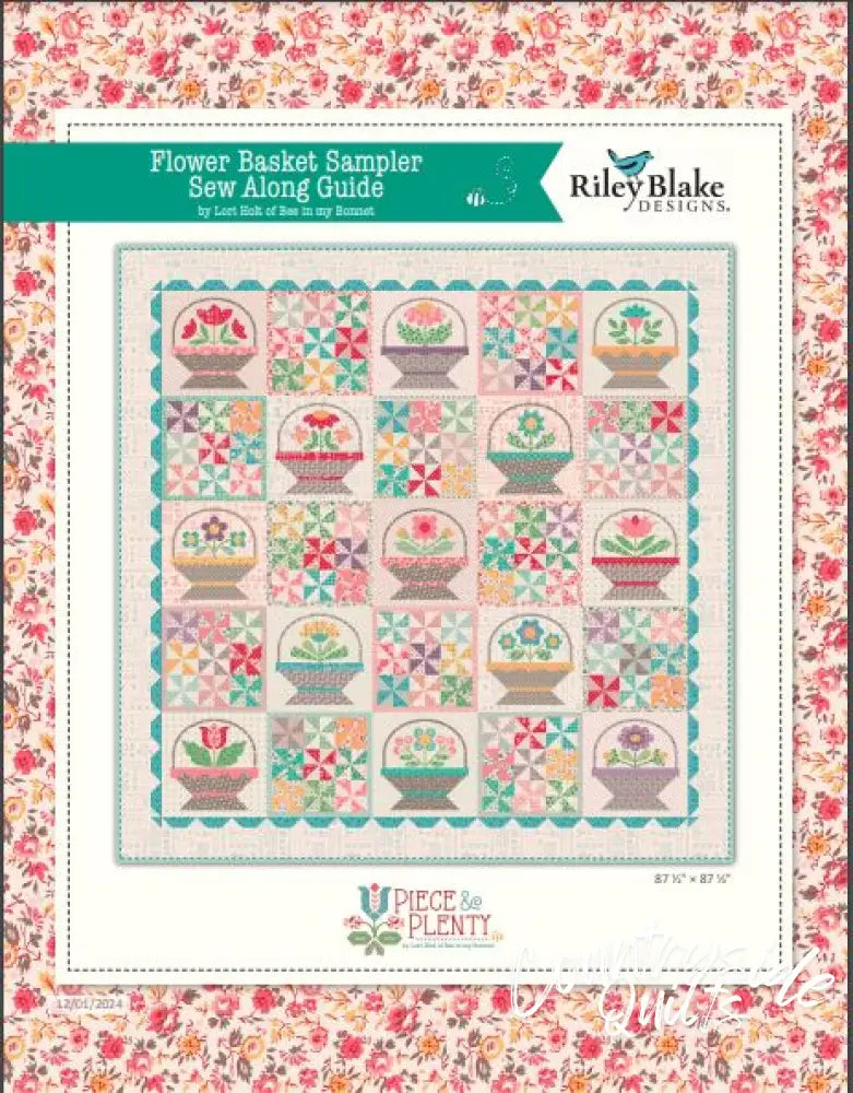 Flower Basket Sampler Free PDF Download Quilt Pattern