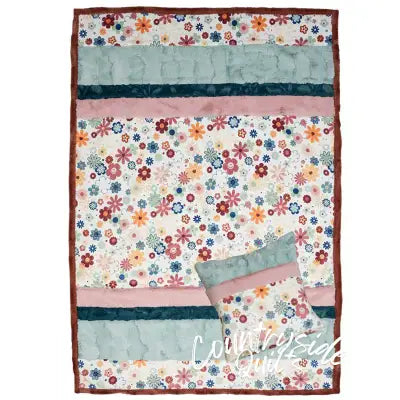 Flower Power Picture Perfect Cuddle Kit 38inx58in