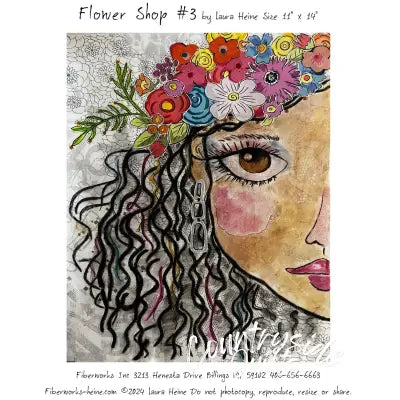 Flower Shop #3 Collage Pattern by Laura Heine