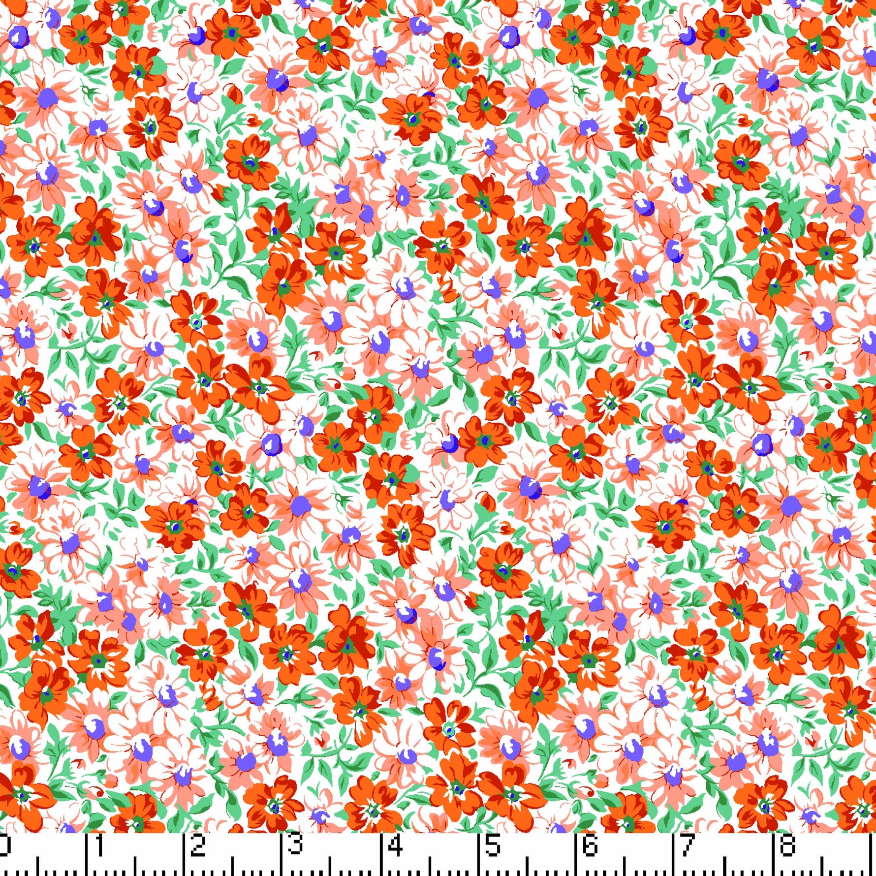 45" Flower Patch - Orange
