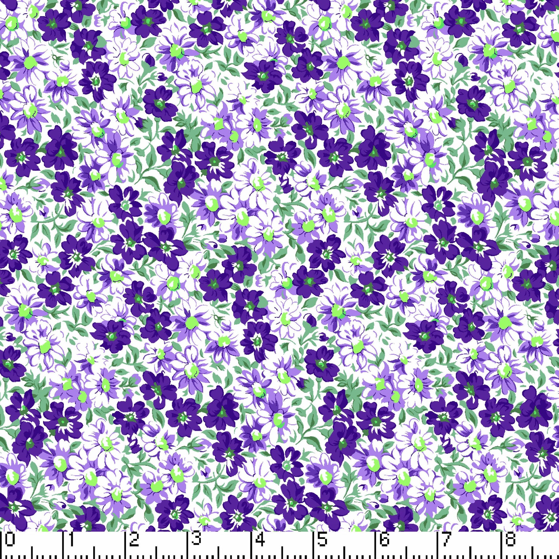 45" Flower Patch - Purple