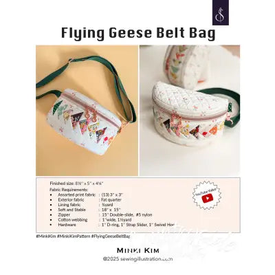 Flying Geese Belt Bag Pattern