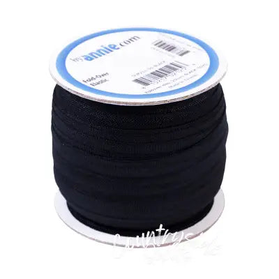 Fold-over Elastic 3/4in x 50yd Black