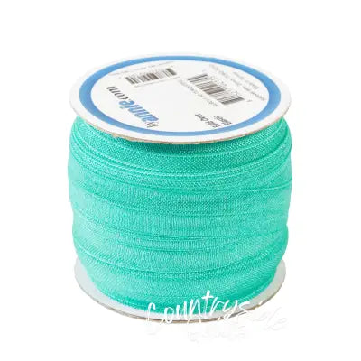 Fold-over Elastic 3/4in x 50yd Turquoise