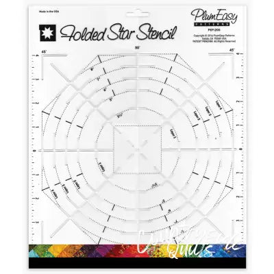 Folded Star Stencil