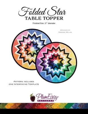 Folded Star Table Topper Pattern