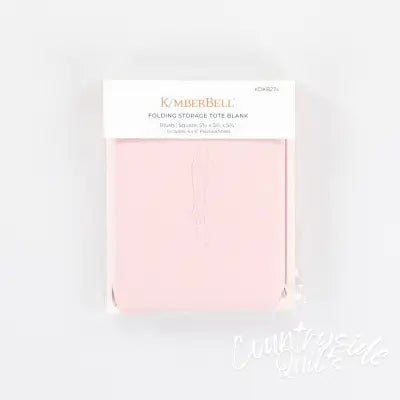 Folding Storage Tote Blank Blush