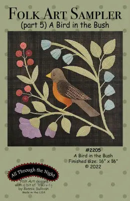 Folk Art Sampler Part 5 A Bird in the Bush