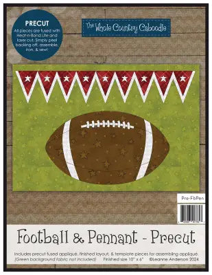 Football & Pennant Precut Fused Applique Pack