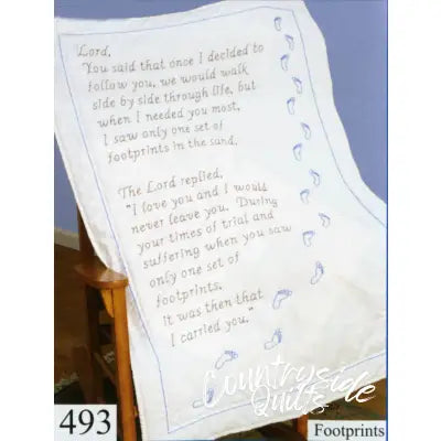 Footprints Lap Quilt