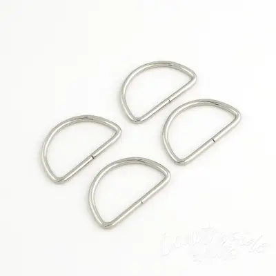 Four 2in D-Rings Nickel