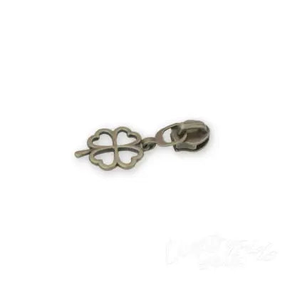 Four 5 Four-leaf Clover Zipper Pulls Antique