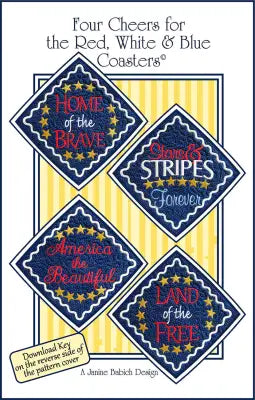 Four Cheers for the Red, White & Blue Coasters