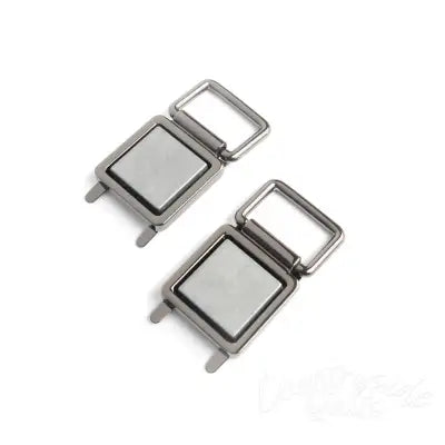 Four Fabric Covered Strap Connectors Gunmetal