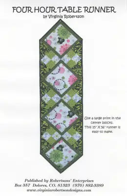 Four Hour Table Runner